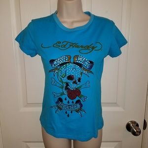 Ed Hardy Christian Audigier Love Dies Hard Shirt